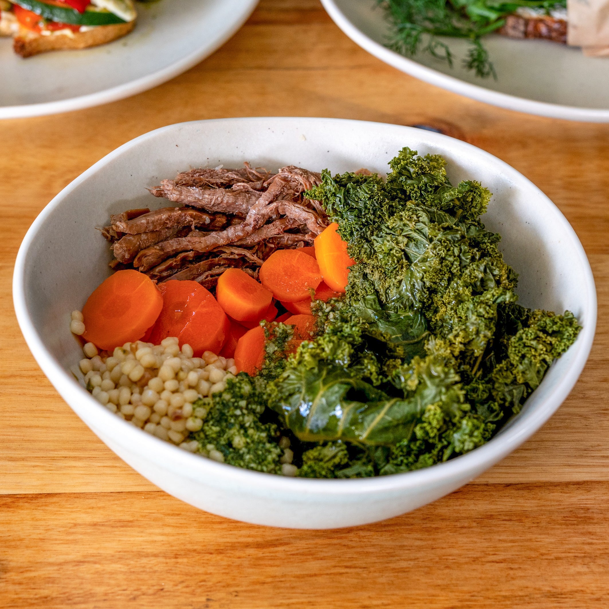 Slow-Cooked Beef & Fregola Bowl