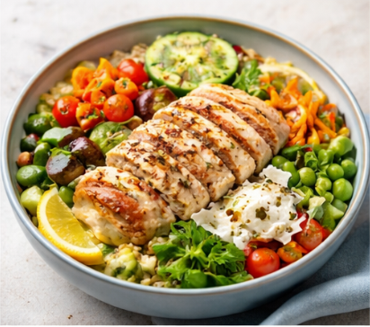 Mediterranean Chicken Power Bowl